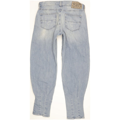 Diesel Saada Women Blue Tapered Loose Stretch Jeans W25 L28