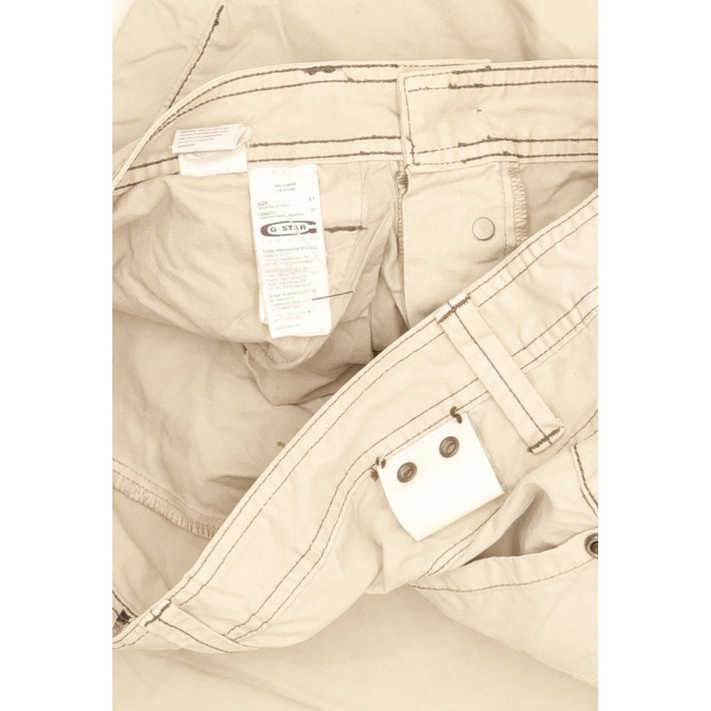 G-Star Locker Men Beige Straight Regular Jeans W31 L32