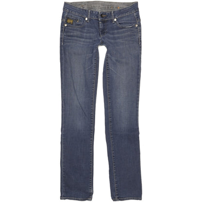 G-Star Women Blue Straight Slim Stretch Jeans W30 L34