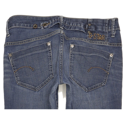 G-Star Women Blue Straight Slim Stretch Jeans W30 L34