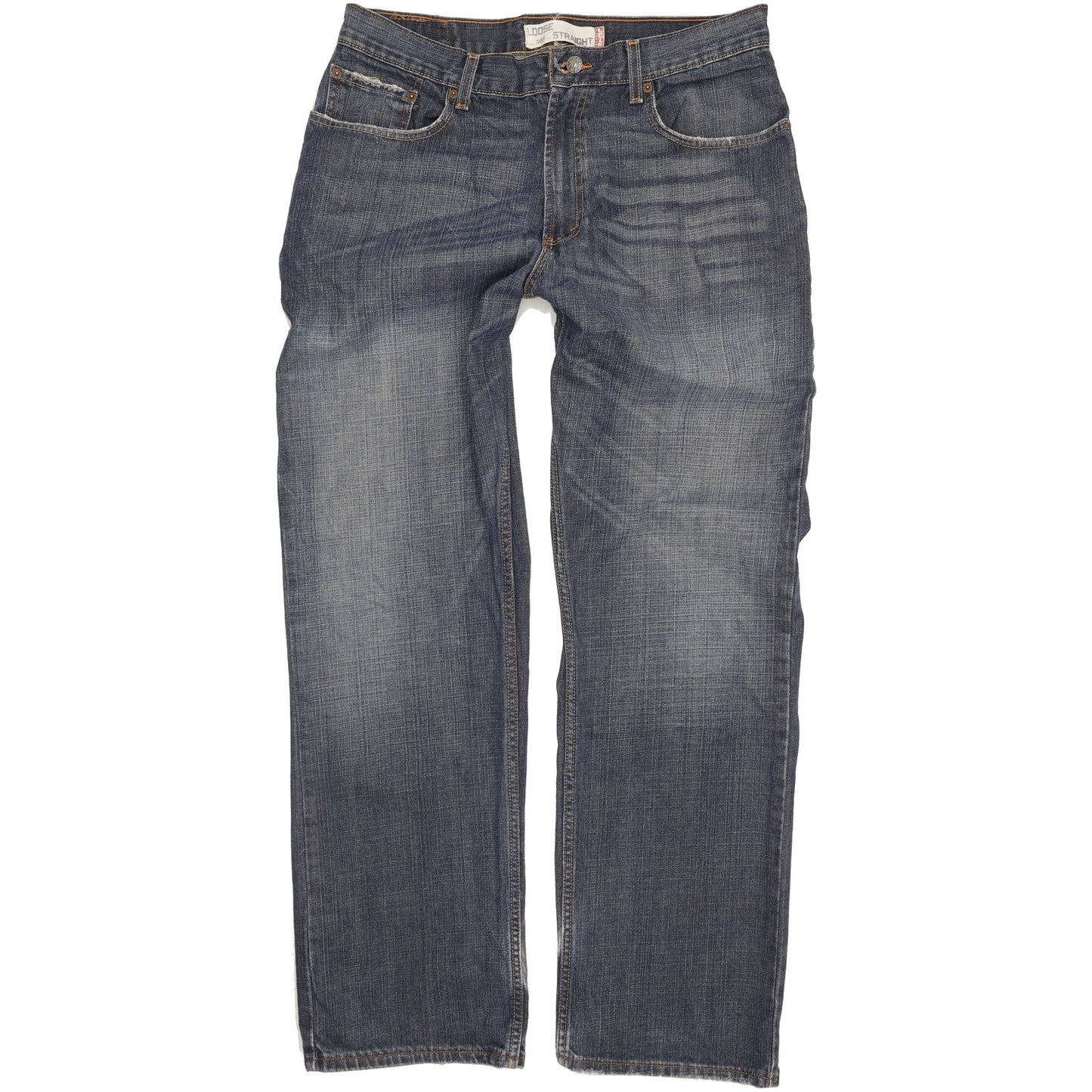 Levi's 569 Men Blue Straight Loose Jeans W34 L34