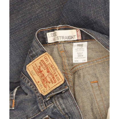 Levi's 569 Men Blue Straight Loose Jeans W34 L34