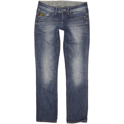 G-Star Midge Women Blue Straight Slim Stretch Jeans W31 L32