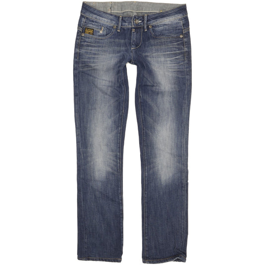 G-Star Midge Women Blue Straight Slim Stretch Jeans W31 L32