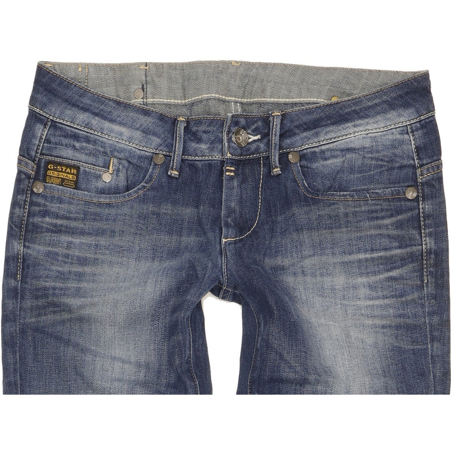 G-Star Midge Women Blue Straight Slim Stretch Jeans W31 L32