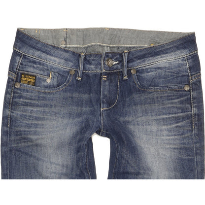 G-Star Midge Women Blue Straight Slim Stretch Jeans W31 L32