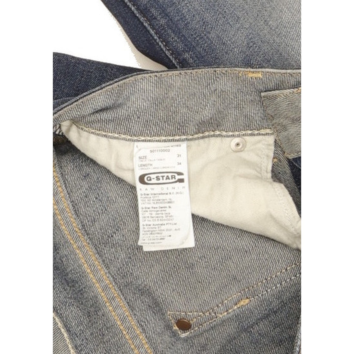 G-Star Midge Women Blue Straight Slim Stretch Jeans W31 L32
