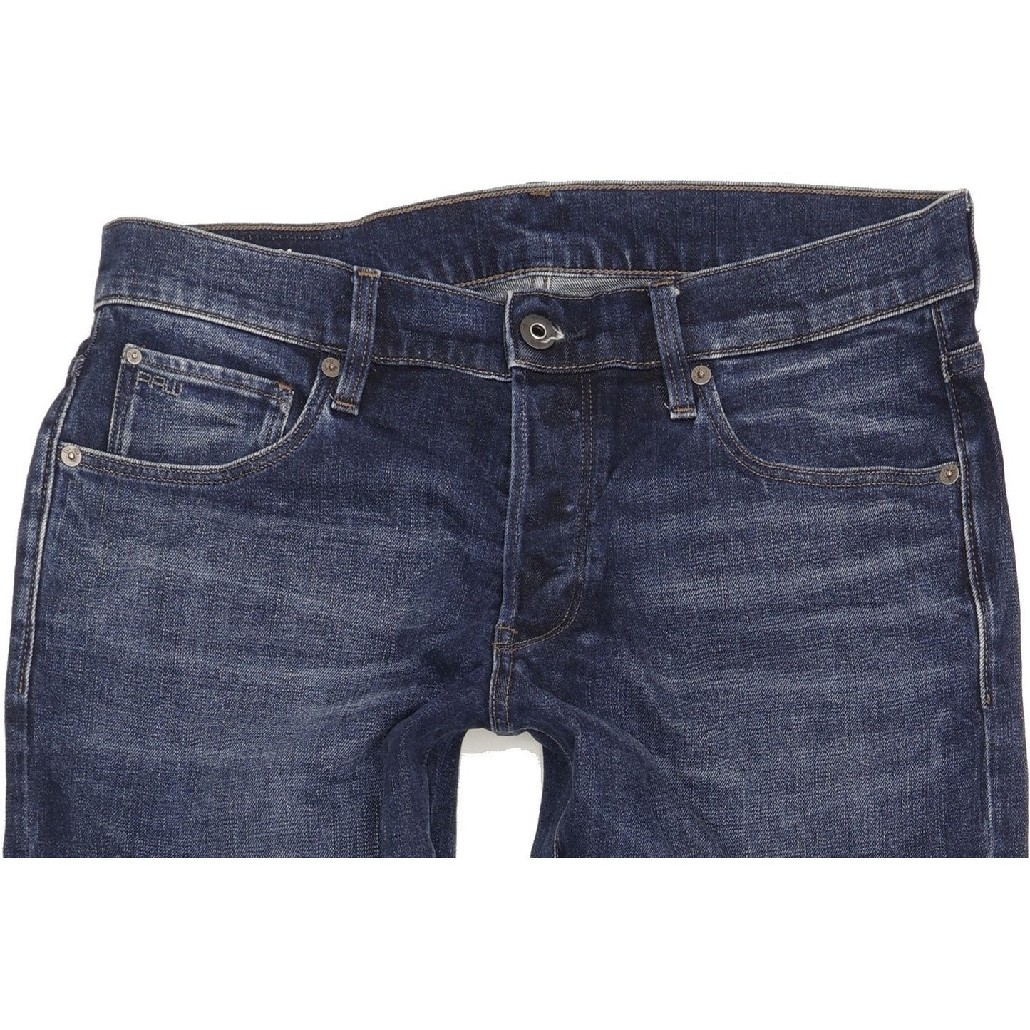 G-Star 3301 Men Blue Tapered Regular Stretch Jeans W32 L34