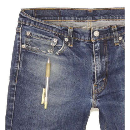 Levi's 511 Men Blue Straight Slim Stretch Jeans W33 L28