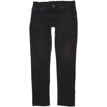 Levi's 511 Men Black Straight Slim Stretch Jeans W33 L33