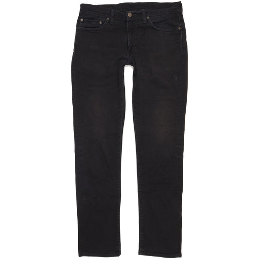 Levi's 511 Men Black Straight Slim Stretch Jeans W33 L33