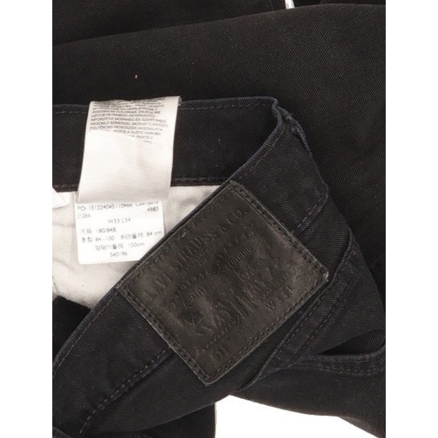 Levi's 511 Men Black Straight Slim Stretch Jeans W33 L33