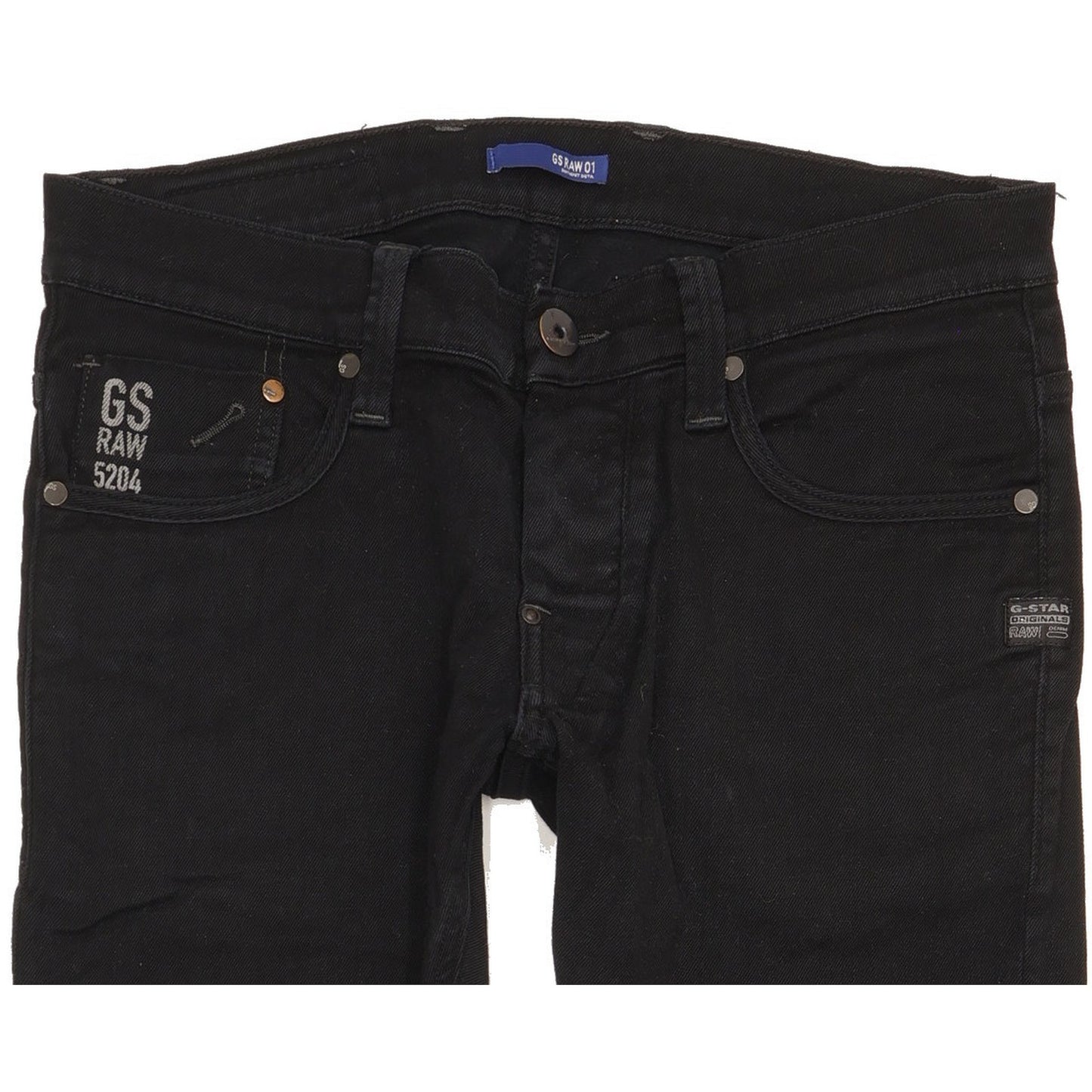 G-Star Defend Men Black Straight Slim Stretch Jeans W31 L31
