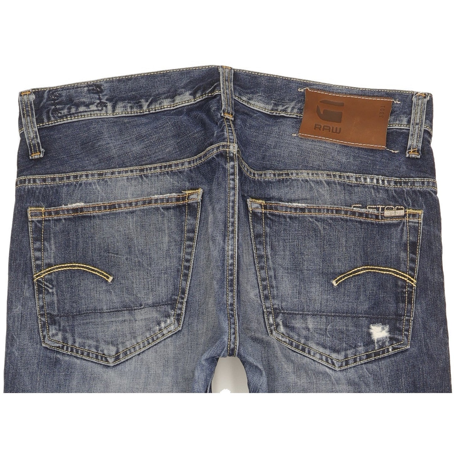 G-Star 3301 Men Blue Straight Regular Jeans W33 L27