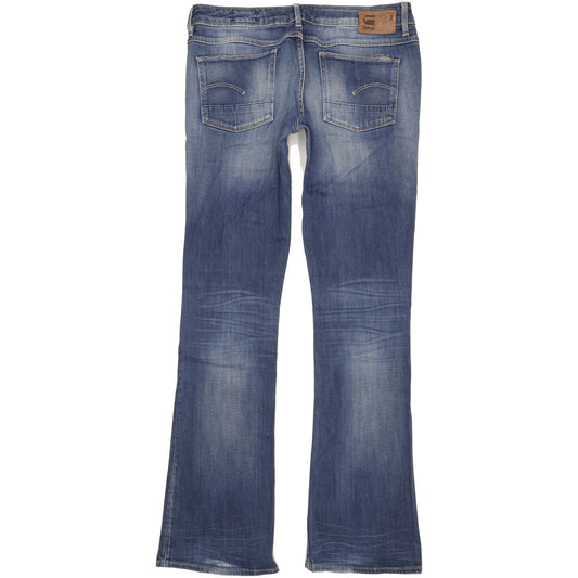 G-Star 3301 Women Blue Bootcut Slim Stretch Jeans W30 L34