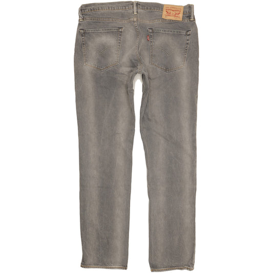 Levi's 511 Men Grey Straight Slim Stretch Jeans W36 L34