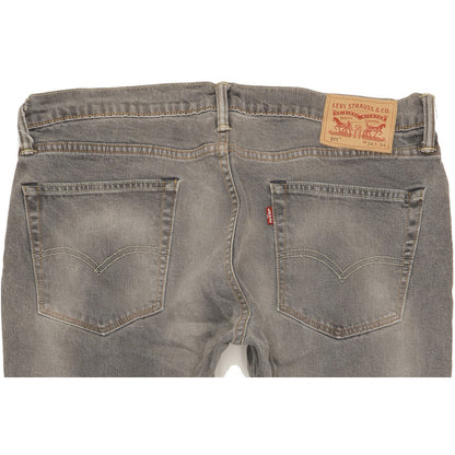 Levi's 511 Men Grey Straight Slim Stretch Jeans W36 L34