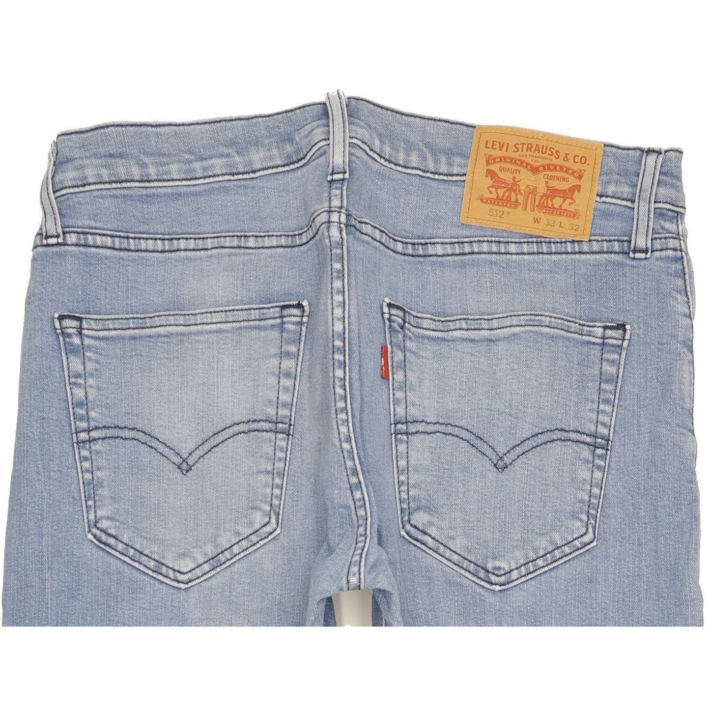 Levi's 512 Men Blue Tapered Slim Stretch Jeans W33 L28