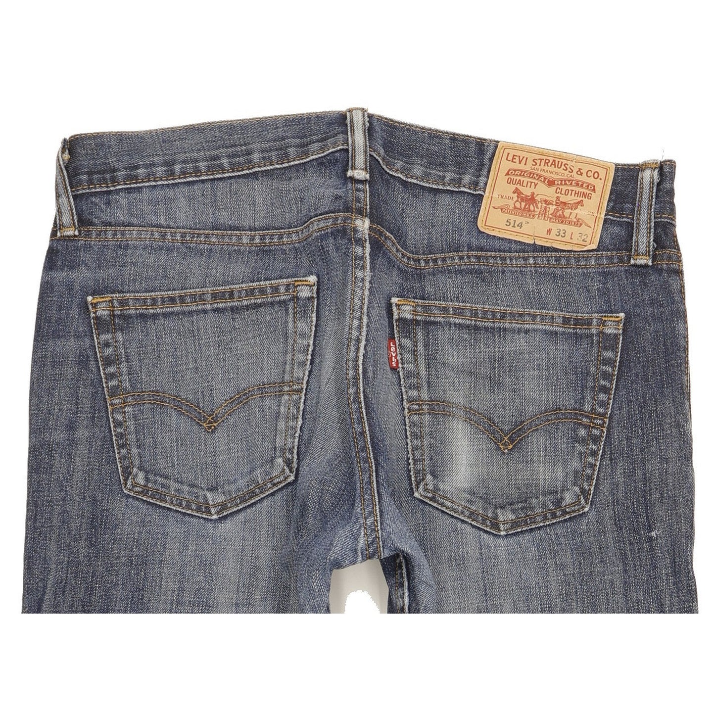 Levi's 514 Men Blue Straight Slim Jeans W33 L29