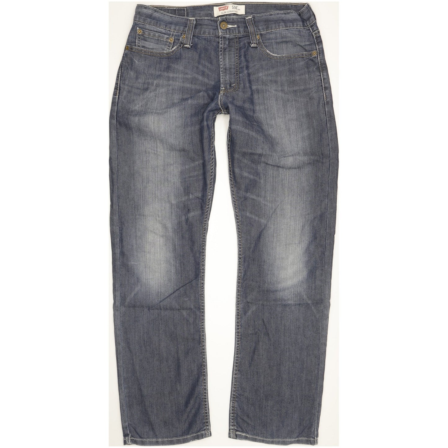 Levi's 514 Men Blue Straight Slim Stretch Jeans W32 L30
