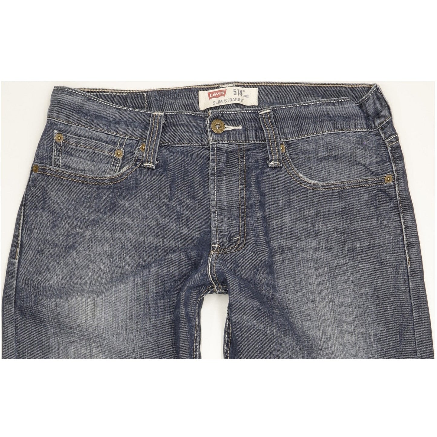Levi's 514 Men Blue Straight Slim Stretch Jeans W32 L30