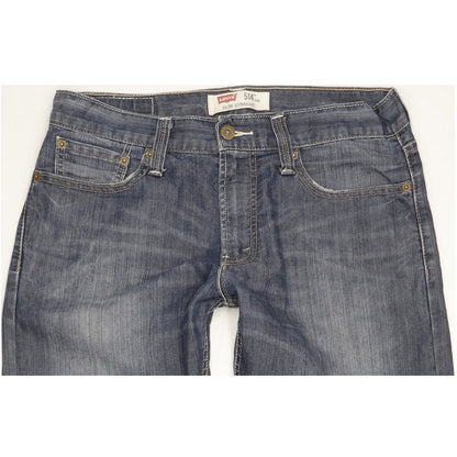 Levi's 514 Men Blue Straight Slim Stretch Jeans W32 L30