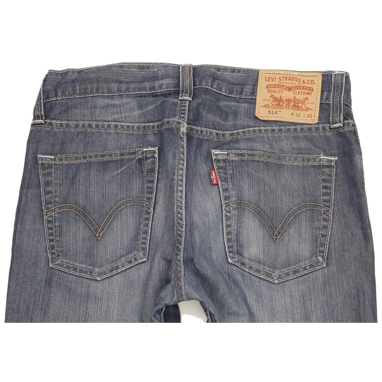 Levi's 514 Men Blue Straight Slim Stretch Jeans W32 L30