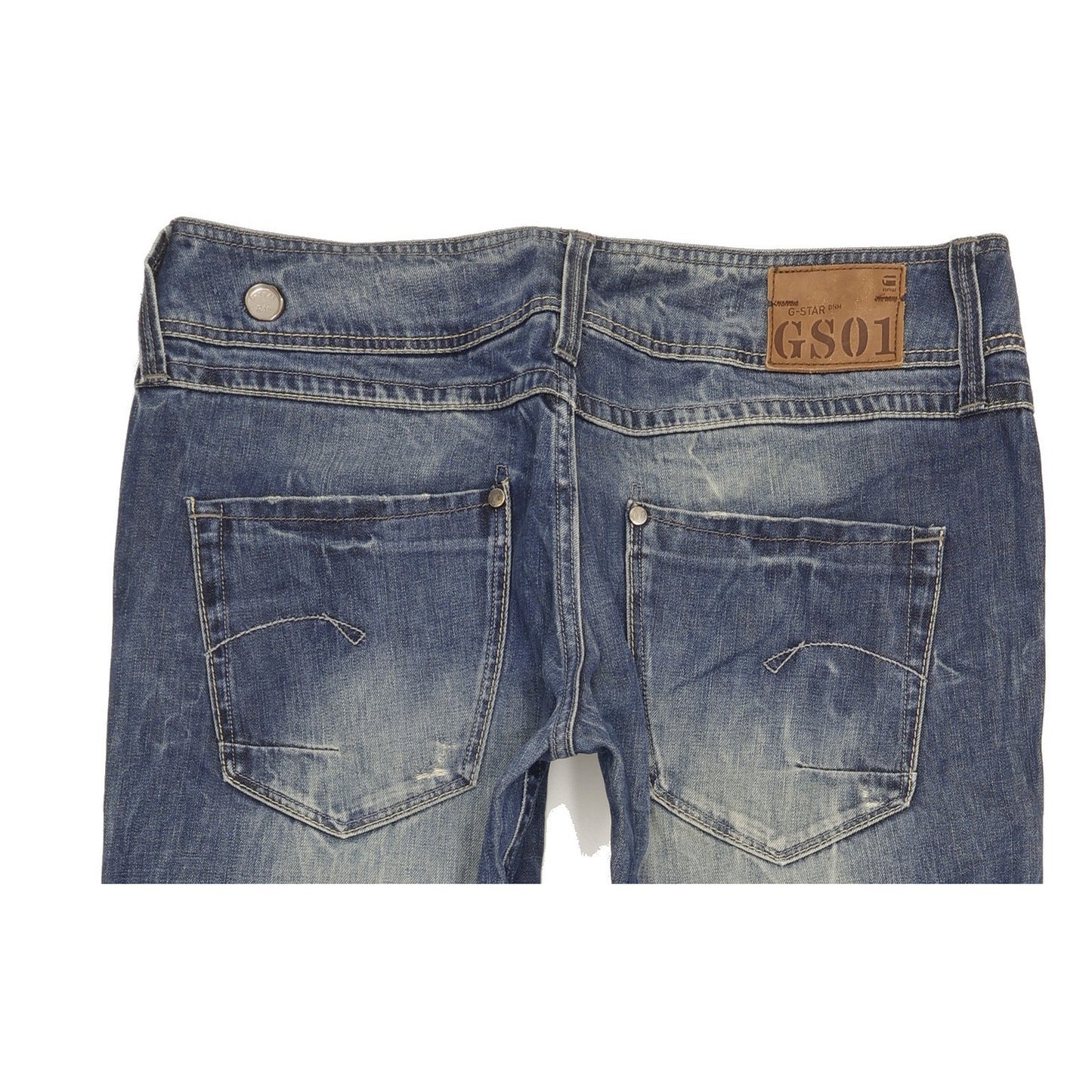 G-Star Ford Women Blue Straight Loose Jeans W31 L32
