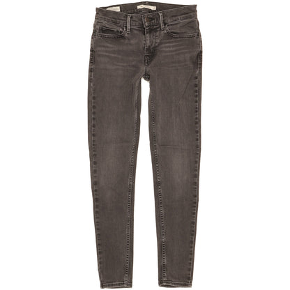 Levi's 710 Super Women Grey Skinny Slim Stretch Jeans W27 L28