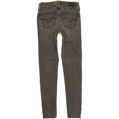 Levi's 710 Super Women Grey Skinny Slim Stretch Jeans W27 L28