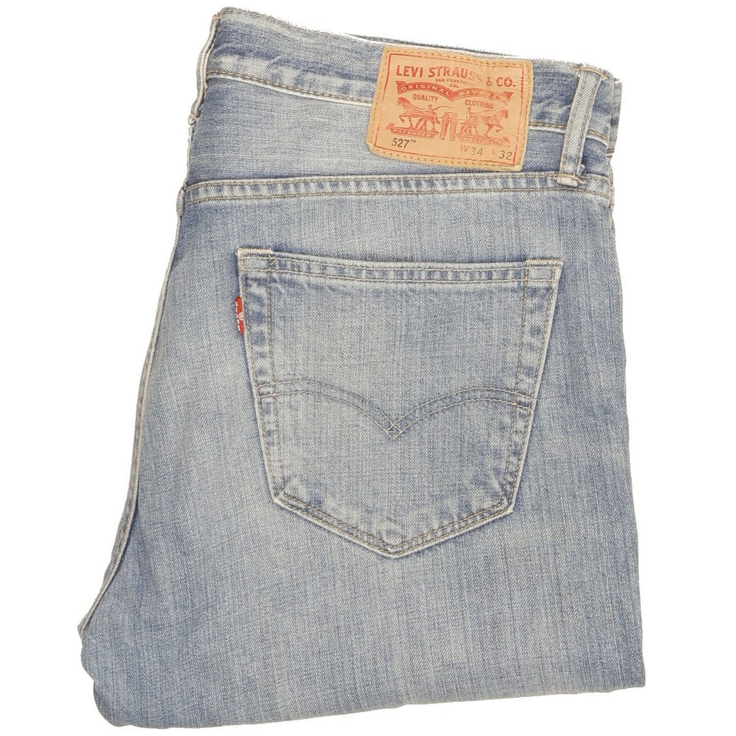 Levi's 527 Men Blue Bootcut Slim Stretch Jeans W34 L31