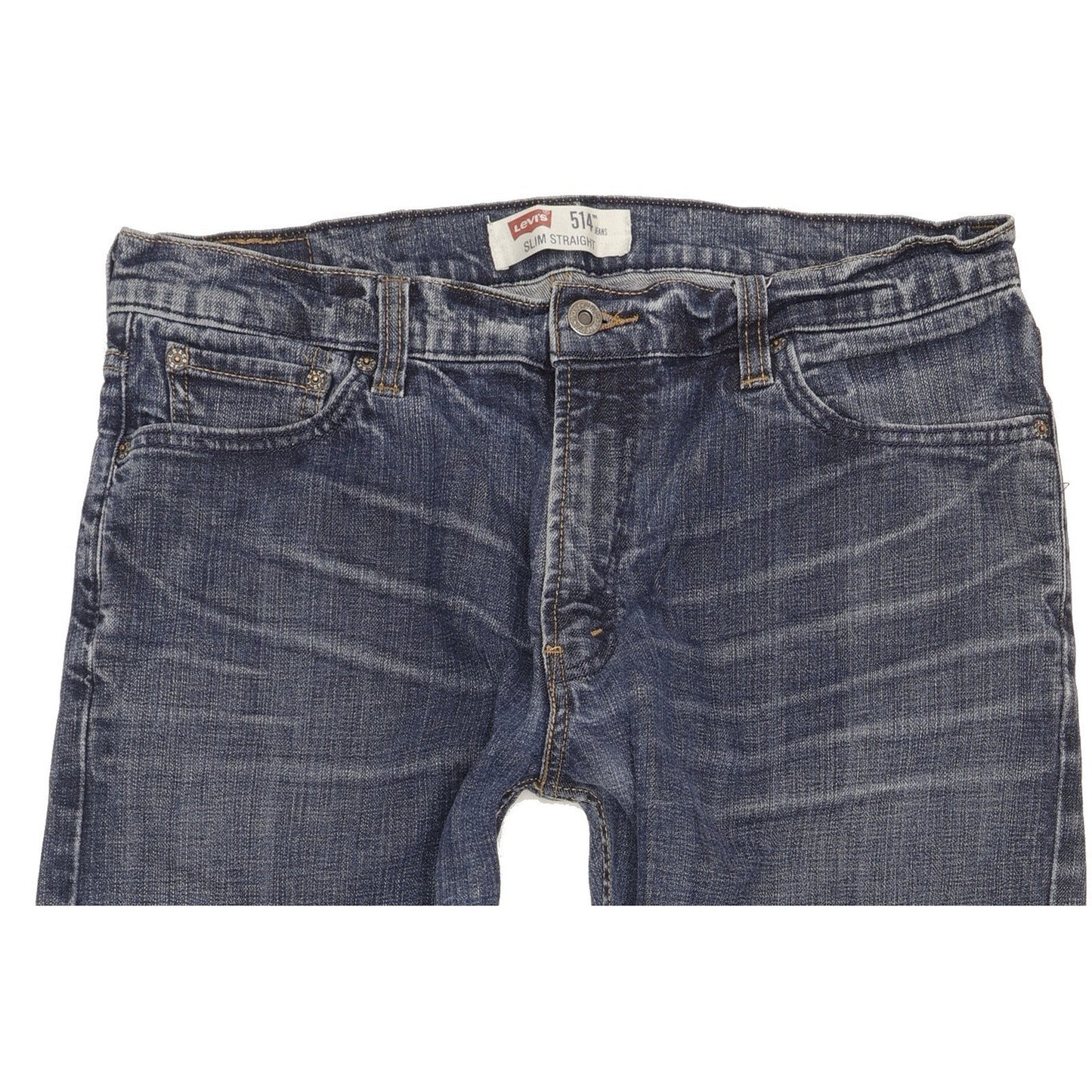 Levi's 514 Men Blue Straight Slim Stretch Jeans W36 L32
