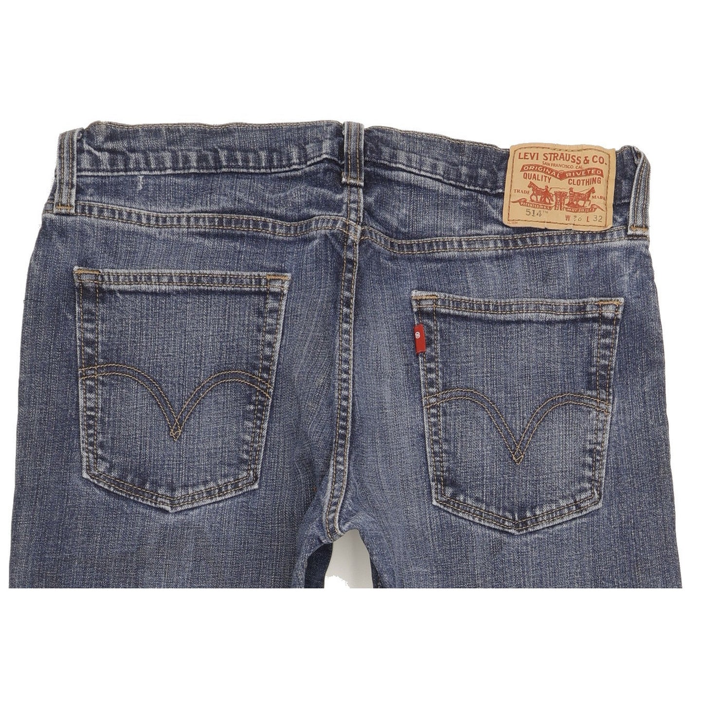 Levi's 514 Men Blue Straight Slim Stretch Jeans W36 L32