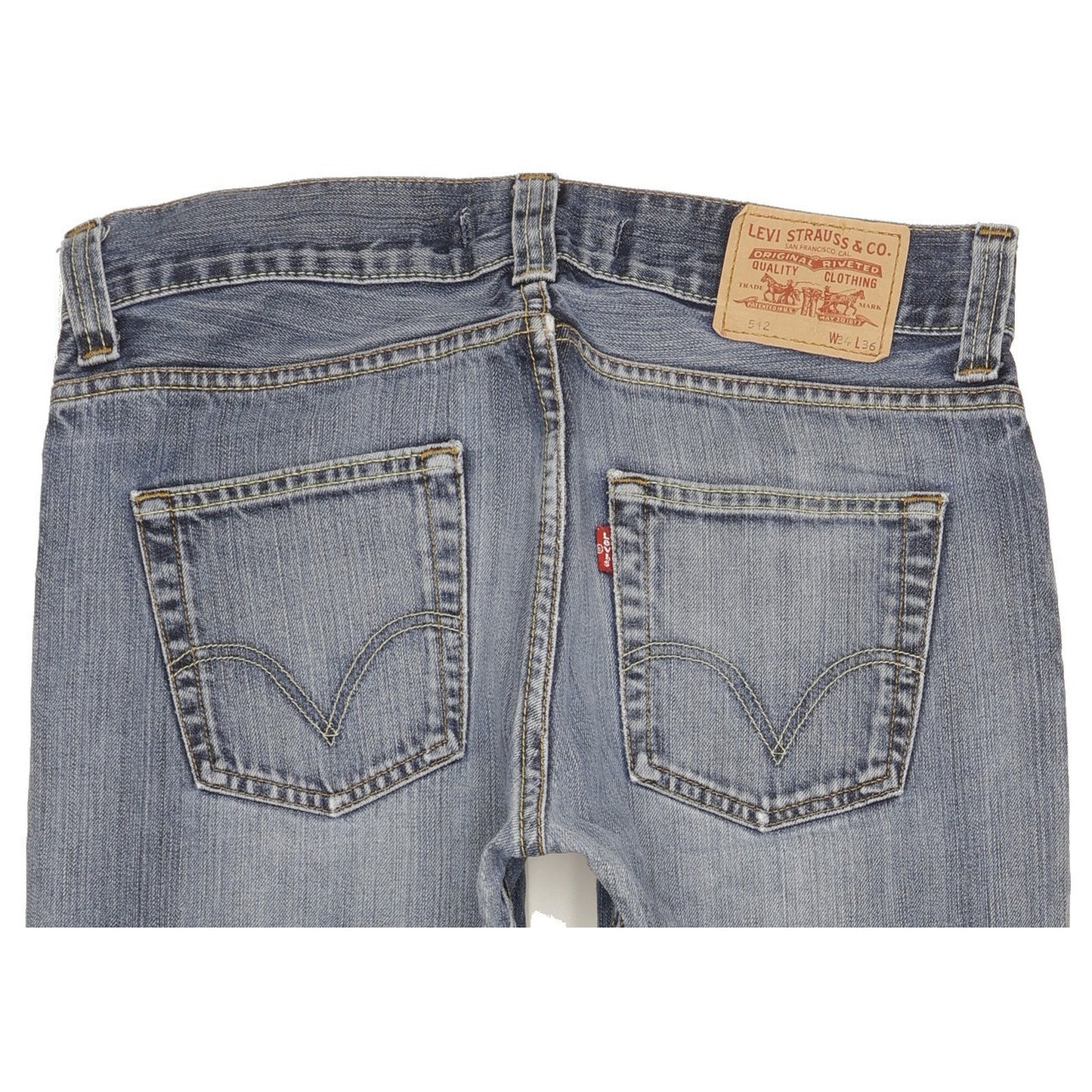 Levi's 512 Men Blue Bootcut Slim Jeans W34 L33