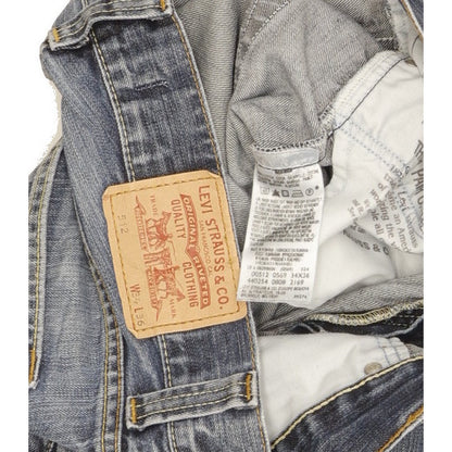 Levi's 512 Men Blue Bootcut Slim Jeans W34 L33