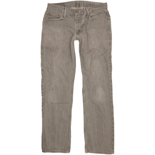 Levi's 514 Men Grey Straight Slim Jeans W34 L32