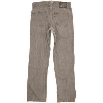 Levi's 514 Men Grey Straight Slim Jeans W34 L32