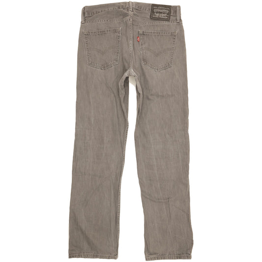 Levi's 514 Men Grey Straight Slim Jeans W34 L32