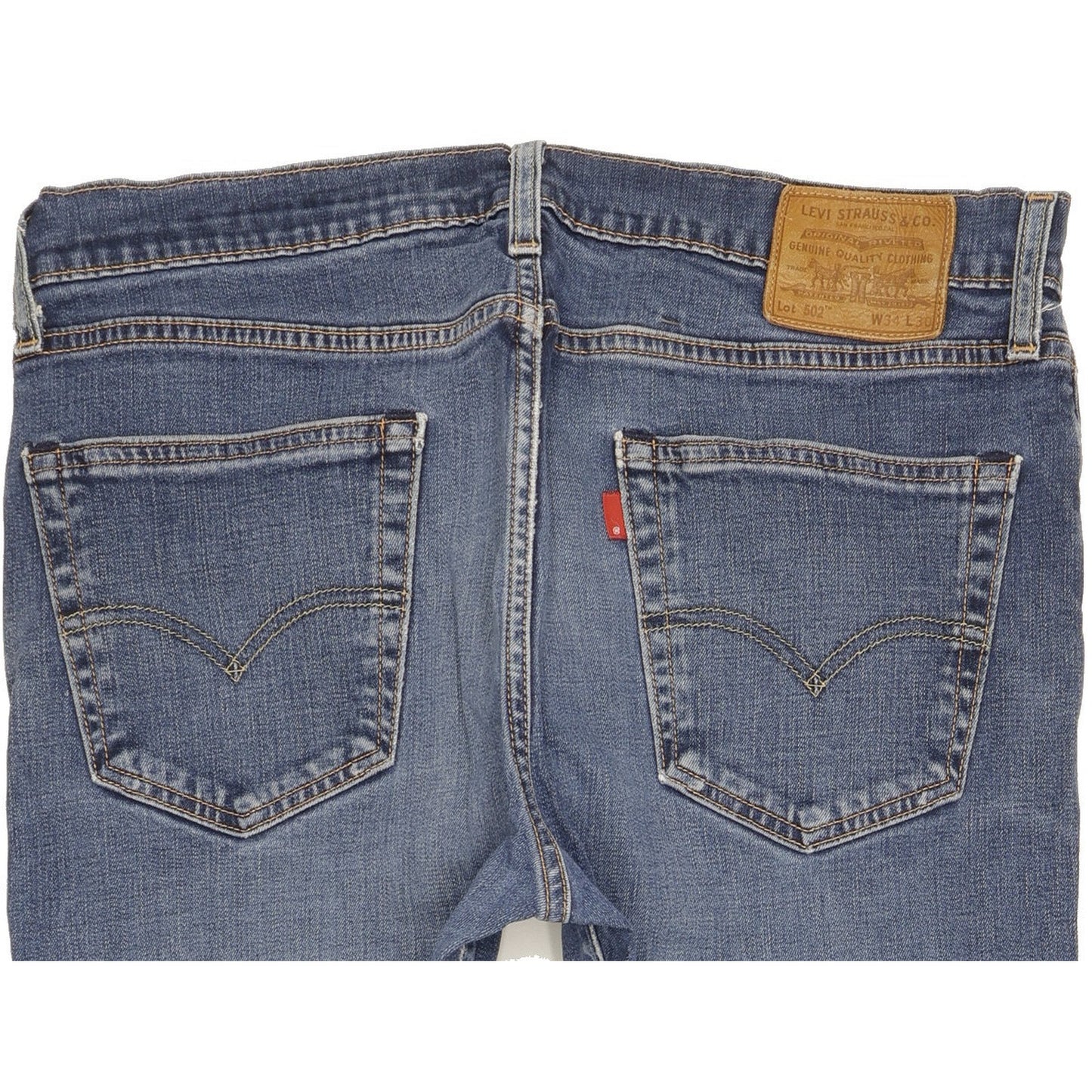Levi's 502 Men Blue Tapered Regular Stretch Jeans W34 L28