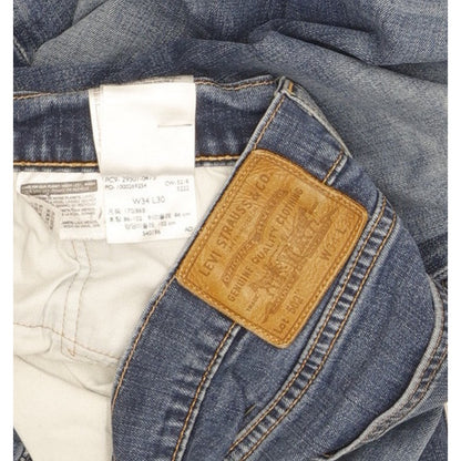 Levi's 502 Men Blue Tapered Regular Stretch Jeans W34 L28