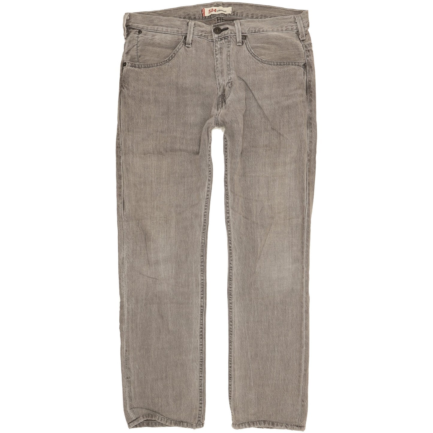 Levi's 504 Men Grey Straight Regular Jeans W34 L30