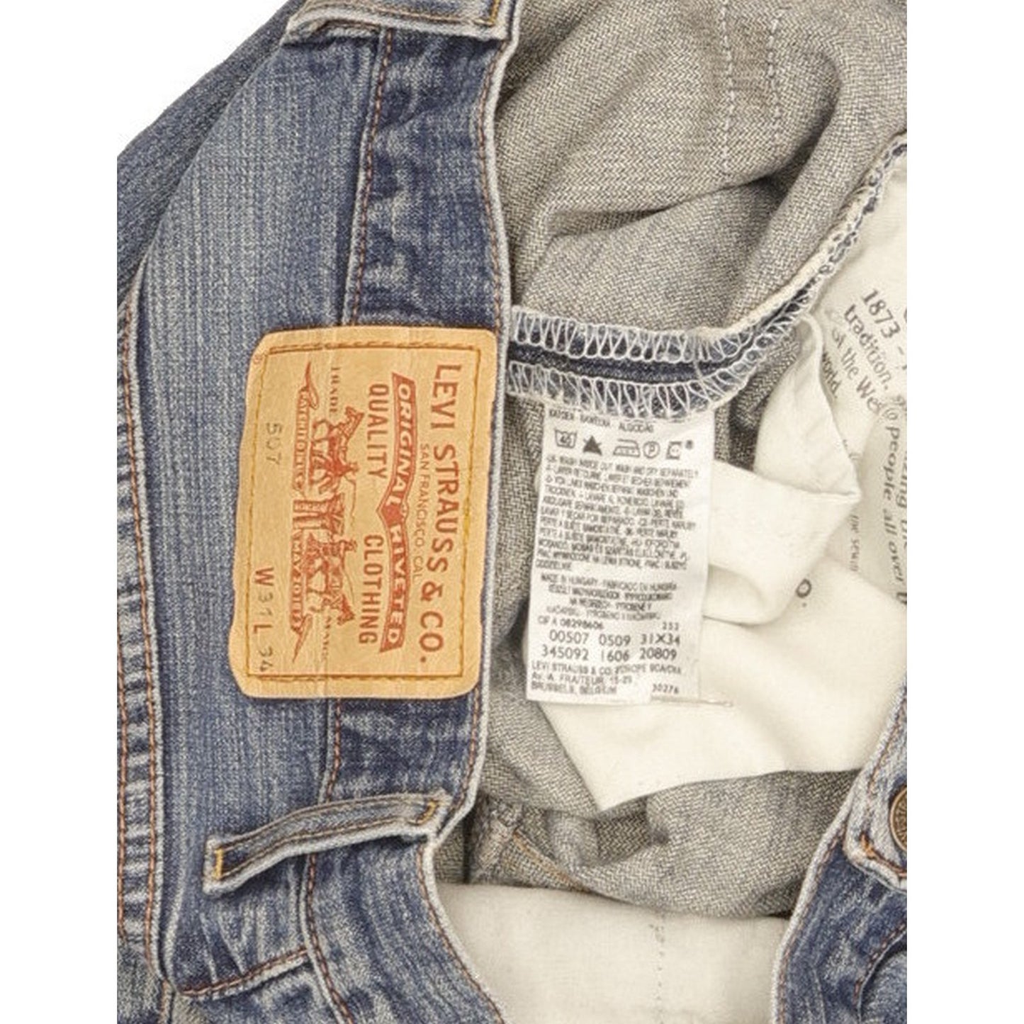 Levi's 507 Men Blue Bootcut Regular Jeans W31 L30