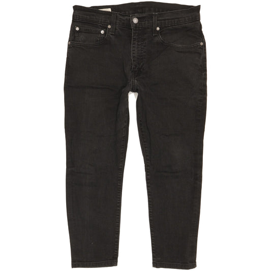 Levi's Men Black Skinny Regular Stretch Jeans W32 L23
