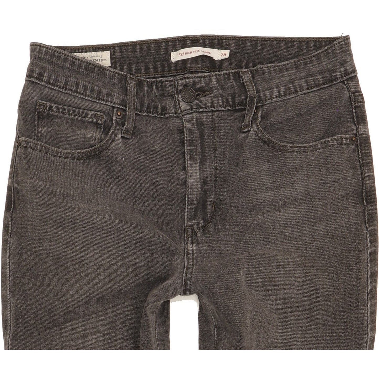 Levi's 721 Women Grey Skinny Slim Stretch Jeans W28 L29