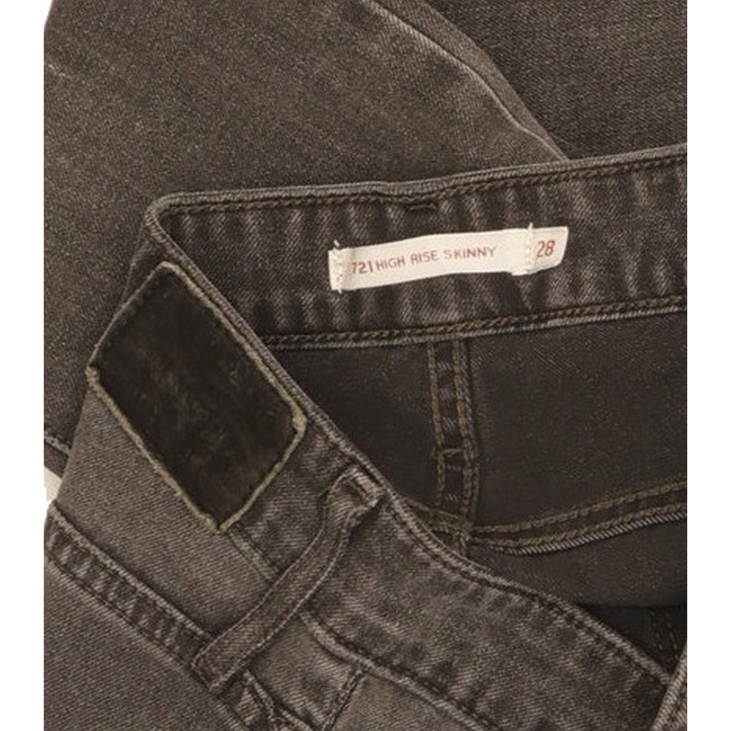 Levi's 721 Women Grey Skinny Slim Stretch Jeans W28 L29
