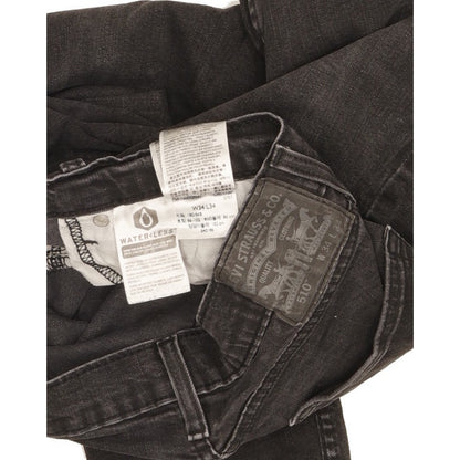 Levi's 510 Black Skinny Slim Stretch Jeans High Waisted W34 L31