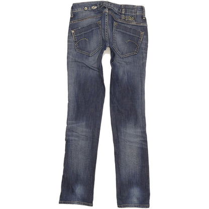 G-Star Midge Women Blue Straight Slim Stretch Jeans W26 L32
