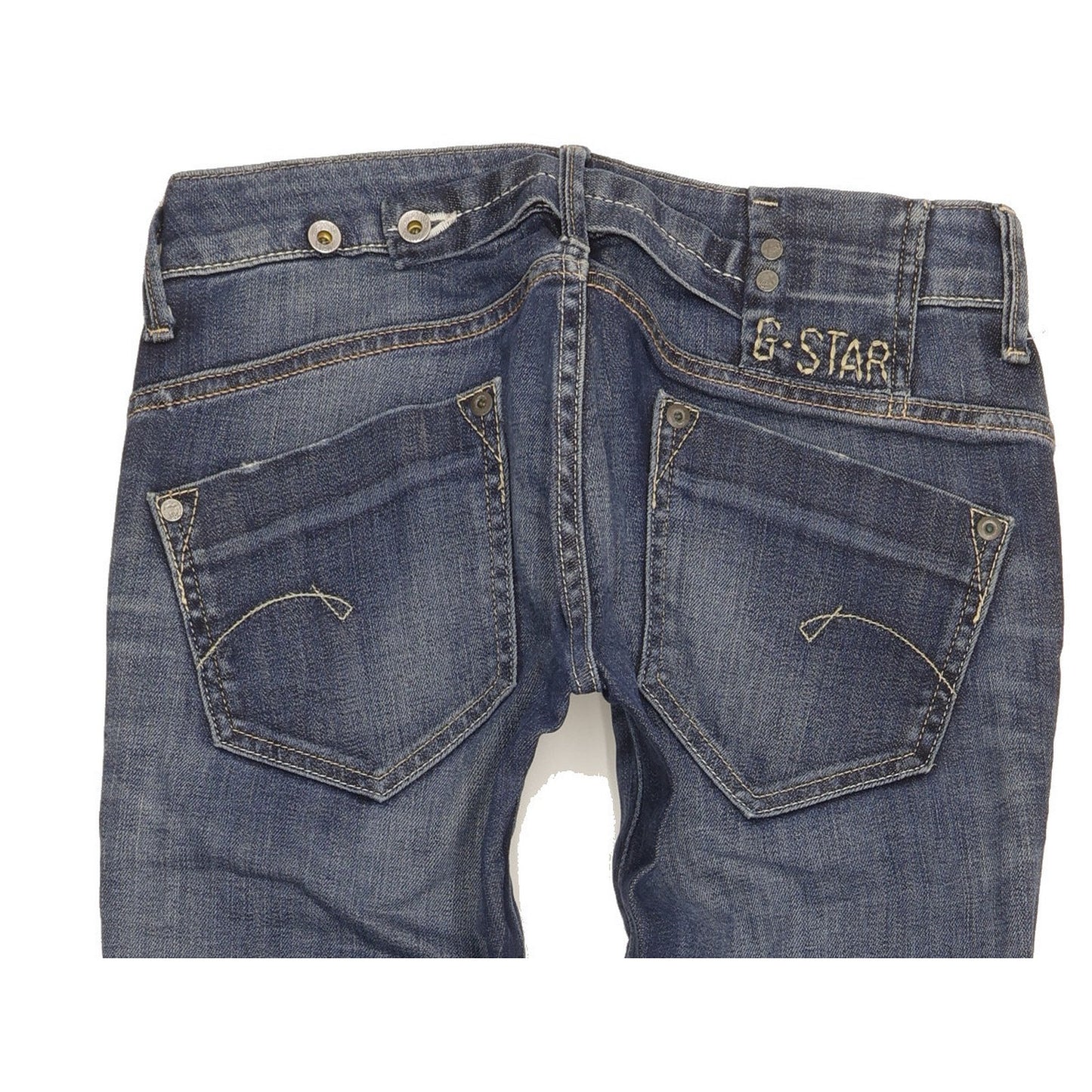 G-Star Midge Women Blue Straight Slim Stretch Jeans W26 L32
