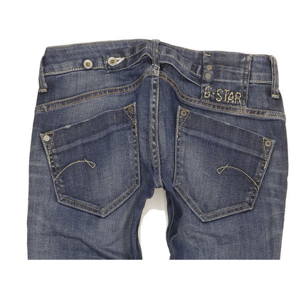 G-Star Midge Women Blue Straight Slim Stretch Jeans W26 L32