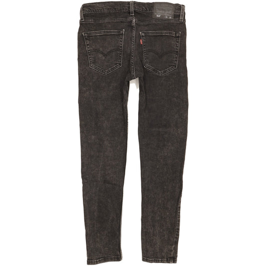 Levi's 512 Men Black Tapered Slim Stretch Jeans W33 L30
